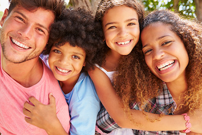 family smiling after visiting Cape Vista Dental